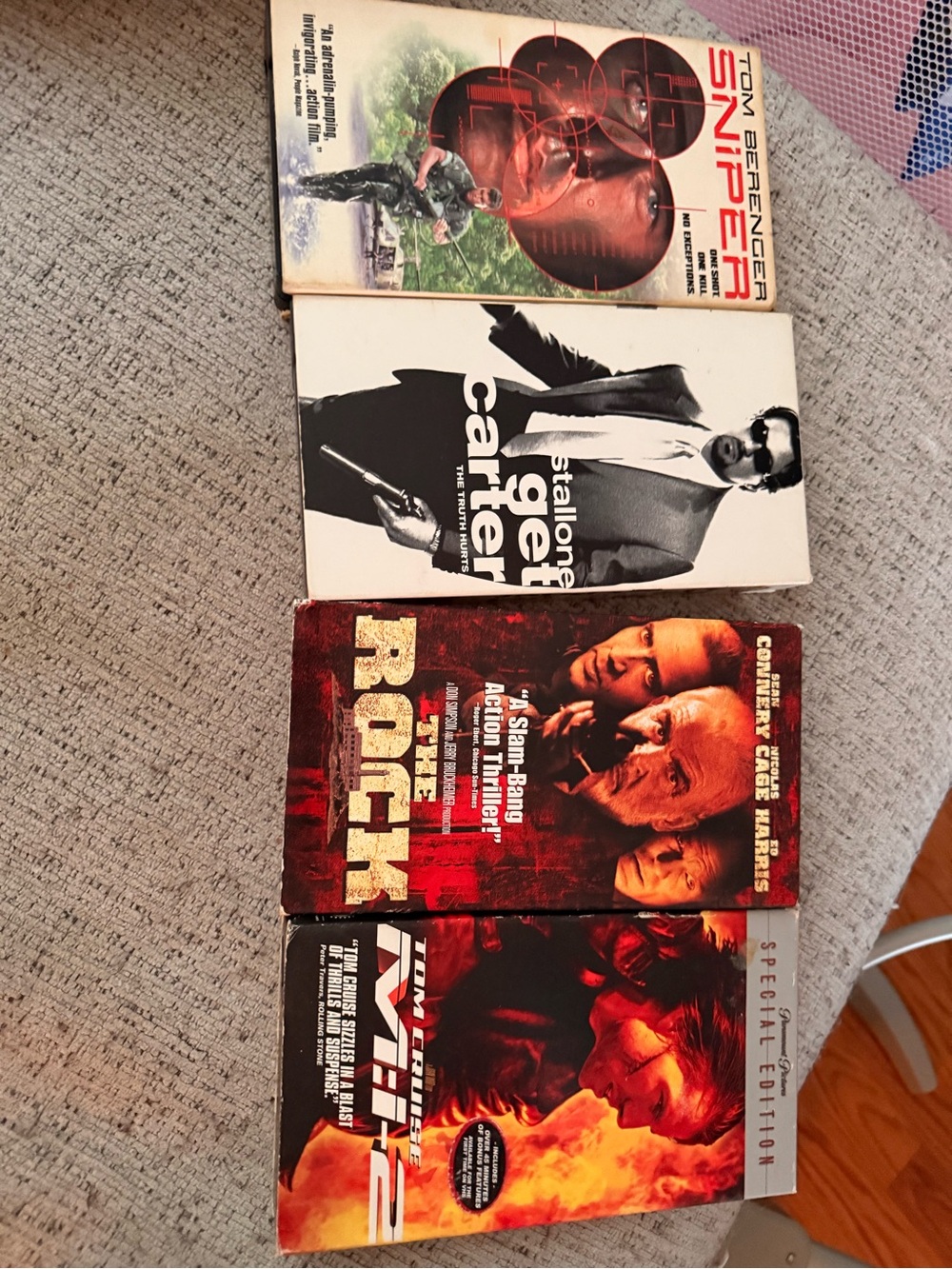 Action Movie VHS Lot - TOM CRUISE